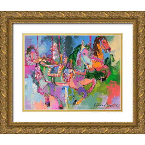 Artcar 3 Gold Ornate Wood Framed Art Print with Double Matting by Wallich, Richard