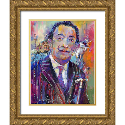 Dali Gold Ornate Wood Framed Art Print with Double Matting by Wallich, Richard