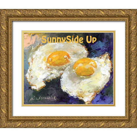 SunnySide Up Gold Ornate Wood Framed Art Print with Double Matting by Wallich, Richard