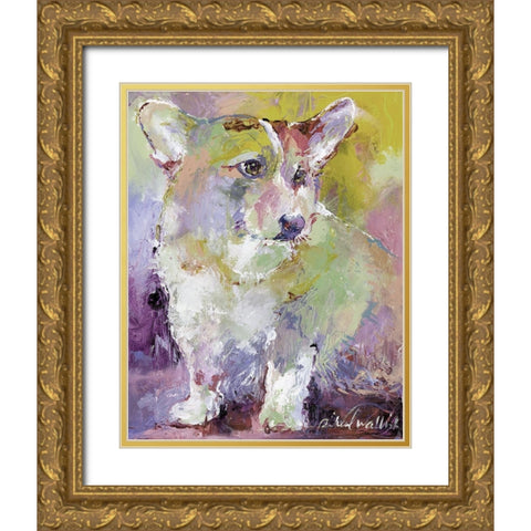 Art Corgi Gold Ornate Wood Framed Art Print with Double Matting by Wallich, Richard