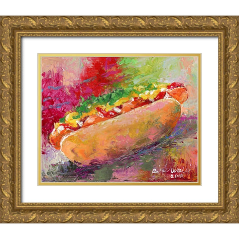 Hotdog Gold Ornate Wood Framed Art Print with Double Matting by Wallich, Richard