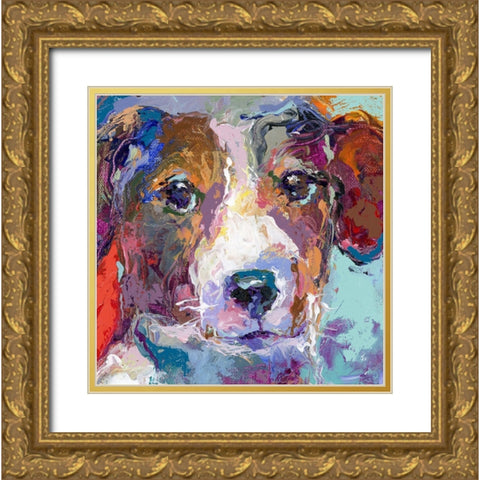 Terrier Gold Ornate Wood Framed Art Print with Double Matting by Wallich, Richard