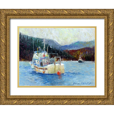 Raven Gold Ornate Wood Framed Art Print with Double Matting by Wallich, Richard