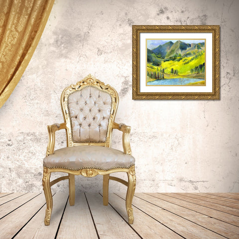 Marron Bells Gold Ornate Wood Framed Art Print with Double Matting by Wallich, Richard
