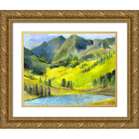 Marron Bells Gold Ornate Wood Framed Art Print with Double Matting by Wallich, Richard