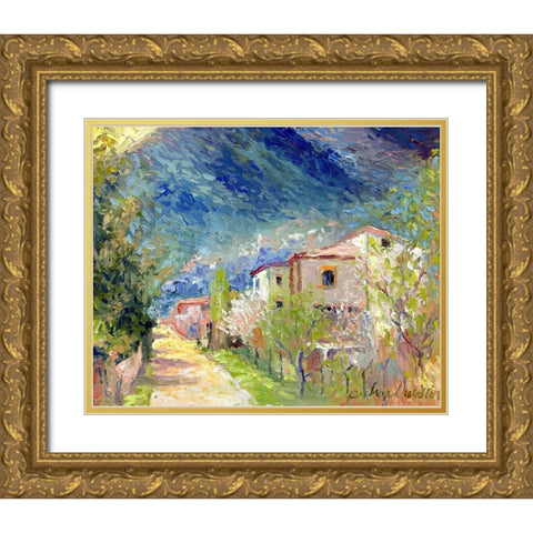 Italy 2 Gold Ornate Wood Framed Art Print with Double Matting by Wallich, Richard