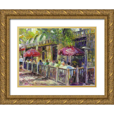 Boulder Gold Ornate Wood Framed Art Print with Double Matting by Wallich, Richard