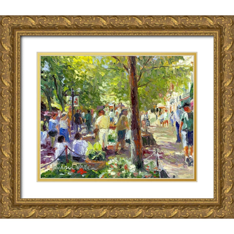 Massage Gold Ornate Wood Framed Art Print with Double Matting by Wallich, Richard