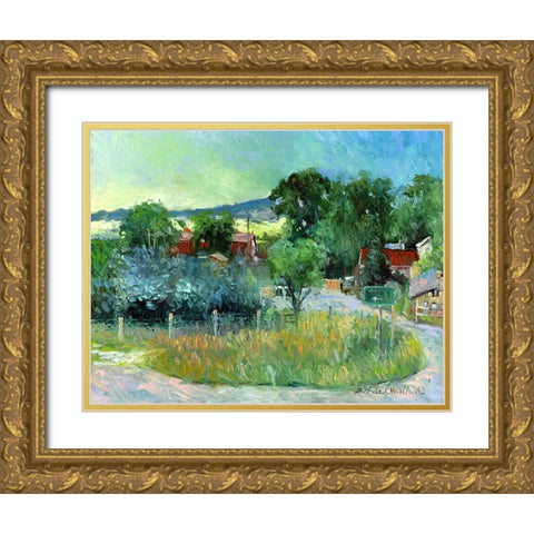 Rooney Ranch 4 Gold Ornate Wood Framed Art Print with Double Matting by Wallich, Richard