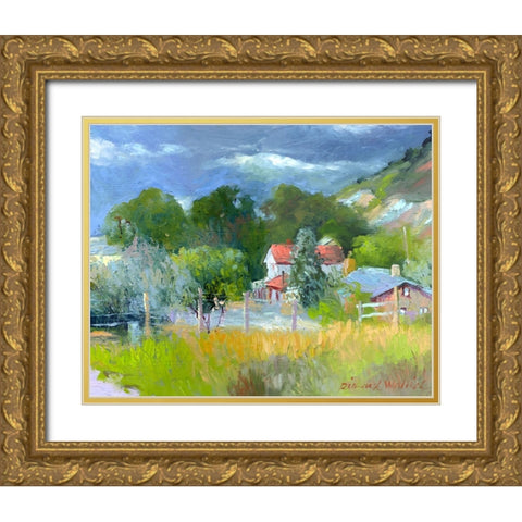 Rooney Ranch 6 Gold Ornate Wood Framed Art Print with Double Matting by Wallich, Richard