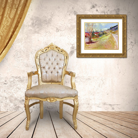Rooney Ranch 5 Gold Ornate Wood Framed Art Print with Double Matting by Wallich, Richard