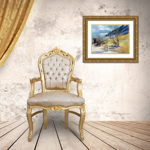 Rooney Ranch 7 Gold Ornate Wood Framed Art Print with Double Matting by Wallich, Richard