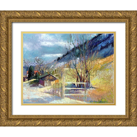 Rooney Ranch 7 Gold Ornate Wood Framed Art Print with Double Matting by Wallich, Richard