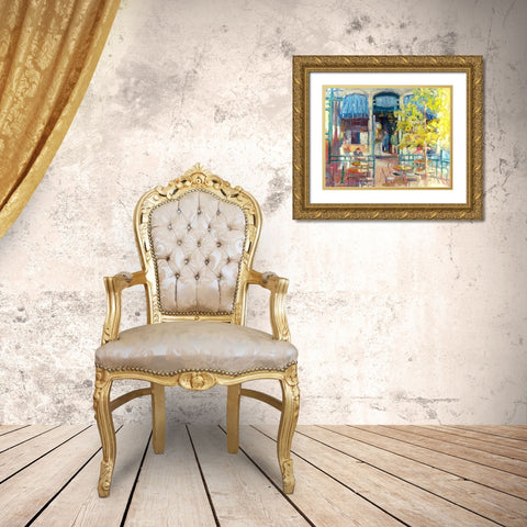 Denver A Gold Ornate Wood Framed Art Print with Double Matting by Wallich, Richard