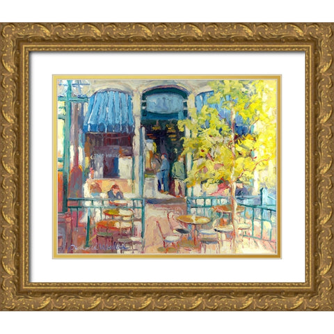 Denver A Gold Ornate Wood Framed Art Print with Double Matting by Wallich, Richard