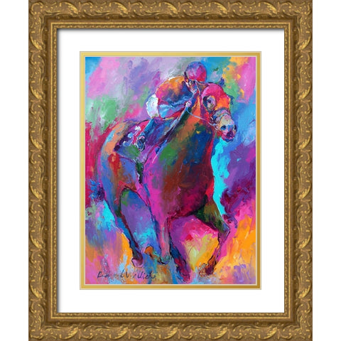 Horse 1 Gold Ornate Wood Framed Art Print with Double Matting by Wallich, Richard