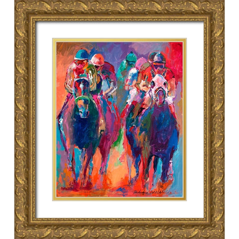 Derby 2 Gold Ornate Wood Framed Art Print with Double Matting by Wallich, Richard