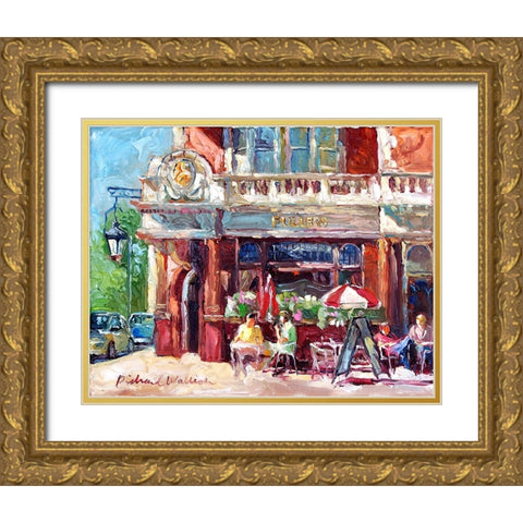 Fullers Gold Ornate Wood Framed Art Print with Double Matting by Wallich, Richard