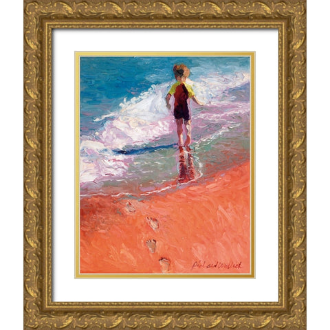 Jaden 1 Gold Ornate Wood Framed Art Print with Double Matting by Wallich, Richard