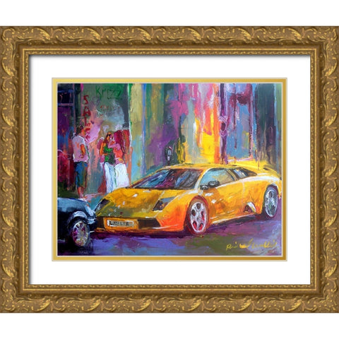 Lamb Gold Ornate Wood Framed Art Print with Double Matting by Wallich, Richard