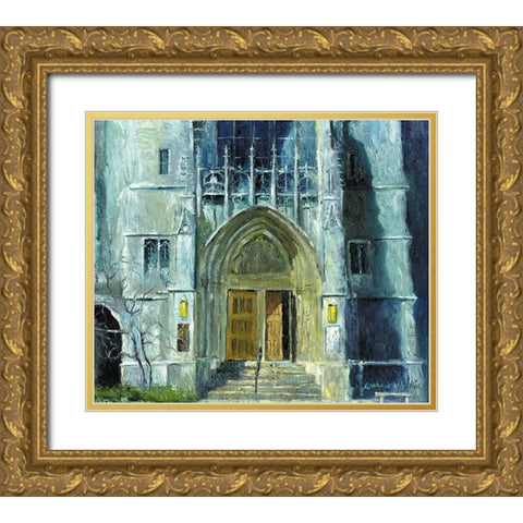 Chicago 1 Gold Ornate Wood Framed Art Print with Double Matting by Wallich, Richard