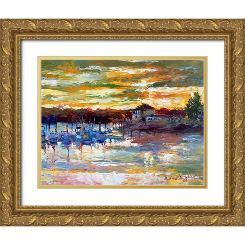 Saco10 Gold Ornate Wood Framed Art Print with Double Matting by Wallich, Richard