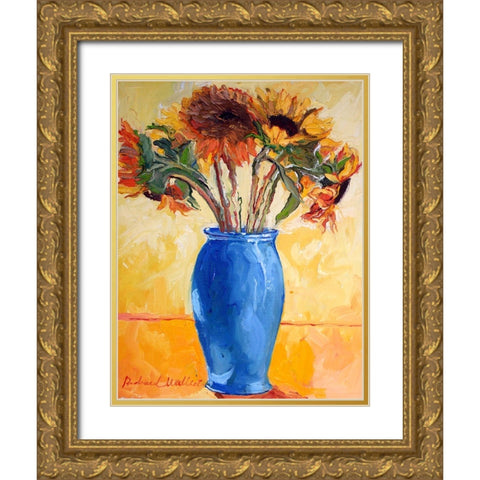 Sunf Gold Ornate Wood Framed Art Print with Double Matting by Wallich, Richard