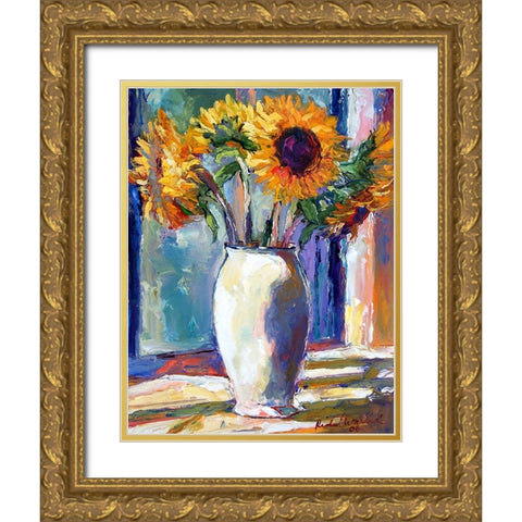 Sunny Gold Ornate Wood Framed Art Print with Double Matting by Wallich, Richard