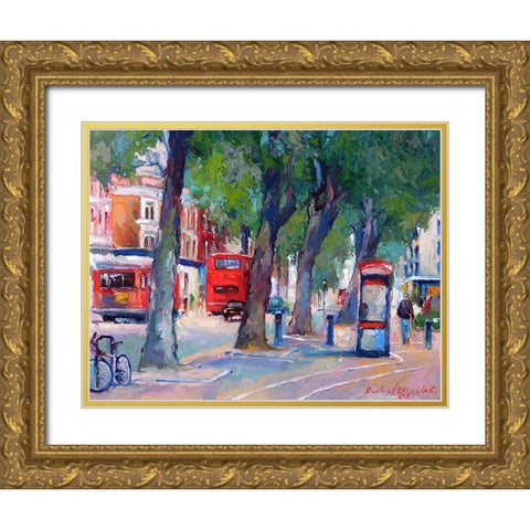 Chicago 6 Gold Ornate Wood Framed Art Print with Double Matting by Wallich, Richard