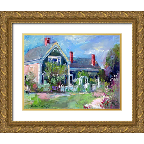 House 12 Gold Ornate Wood Framed Art Print with Double Matting by Wallich, Richard