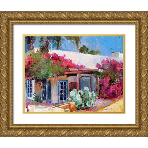 Oldtown Gold Ornate Wood Framed Art Print with Double Matting by Wallich, Richard