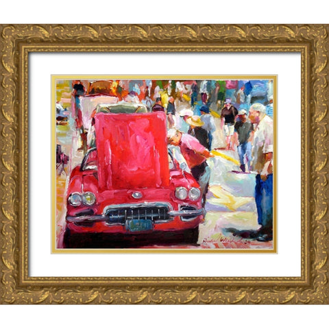 Vette Gold Ornate Wood Framed Art Print with Double Matting by Wallich, Richard