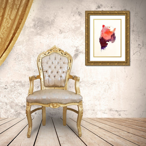Love Forever Gold Ornate Wood Framed Art Print with Double Matting by Farkas, Robert