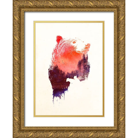 Love Forever Gold Ornate Wood Framed Art Print with Double Matting by Farkas, Robert