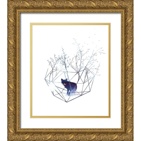 Organic Prison Gold Ornate Wood Framed Art Print with Double Matting by Farkas, Robert