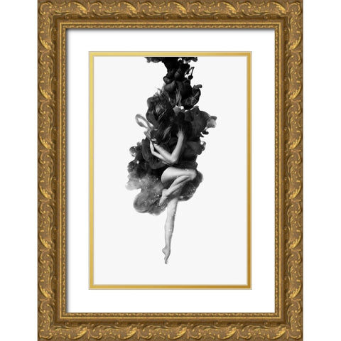 The Born Of The Universe Final Gold Ornate Wood Framed Art Print with Double Matting by Farkas, Robert