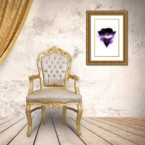 King Of The Known Universe Alpha Gold Ornate Wood Framed Art Print with Double Matting by Farkas, Robert