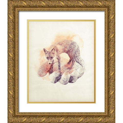 Im In Your Hands Now 3 Gold Ornate Wood Framed Art Print with Double Matting by Farkas, Robert
