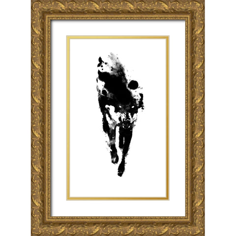My Presonal Daemon Gold Ornate Wood Framed Art Print with Double Matting by Farkas, Robert