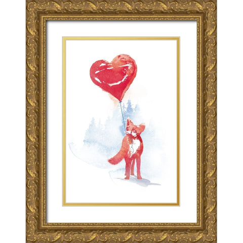 This One Is For You V1 Gold Ornate Wood Framed Art Print with Double Matting by Farkas, Robert