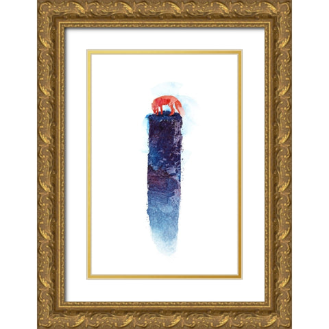 Where Do We Go Now Gold Ornate Wood Framed Art Print with Double Matting by Farkas, Robert