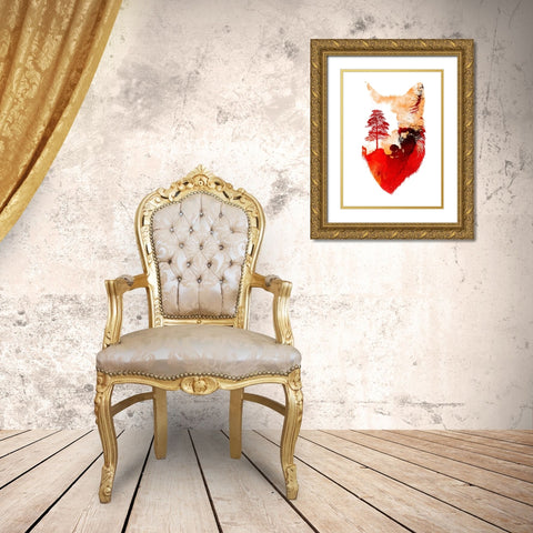 Loosing Track Final Gold Ornate Wood Framed Art Print with Double Matting by Farkas, Robert