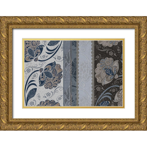 Elegante III Gold Ornate Wood Framed Art Print with Double Matting by Sasha