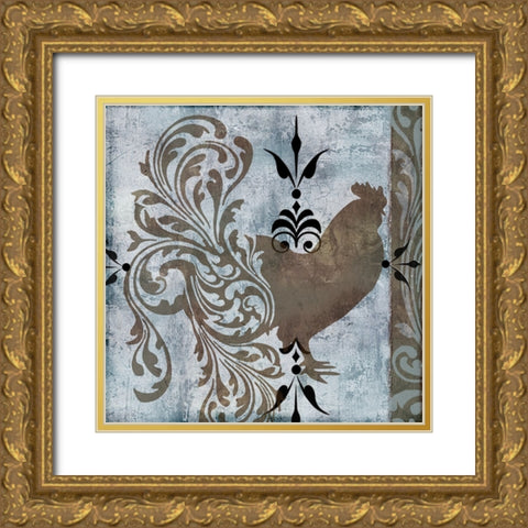 Weathervane II Gold Ornate Wood Framed Art Print with Double Matting by Sasha