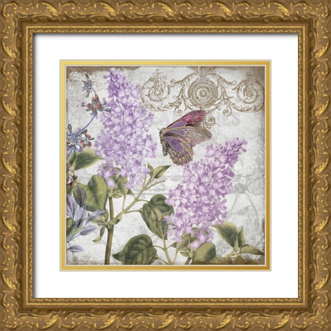 Victorian Romance III Gold Ornate Wood Framed Art Print with Double Matting by Sasha