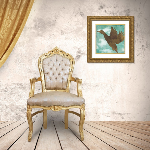 Winter Lodge IV Gold Ornate Wood Framed Art Print with Double Matting by Sasha