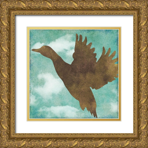 Winter Lodge IV Gold Ornate Wood Framed Art Print with Double Matting by Sasha