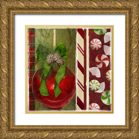 Sweet Holiday II Gold Ornate Wood Framed Art Print with Double Matting by Sasha