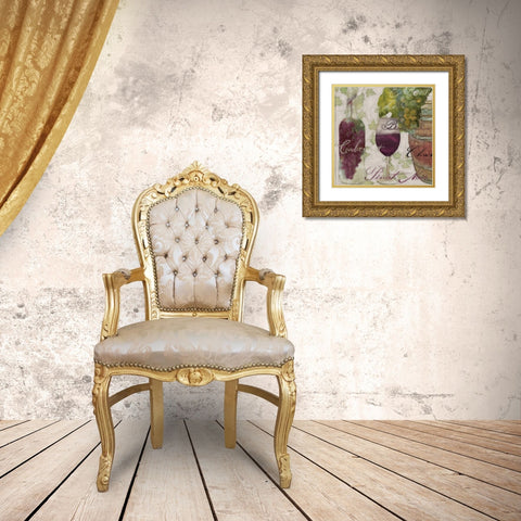 Wine Cellar I Gold Ornate Wood Framed Art Print with Double Matting by Sasha