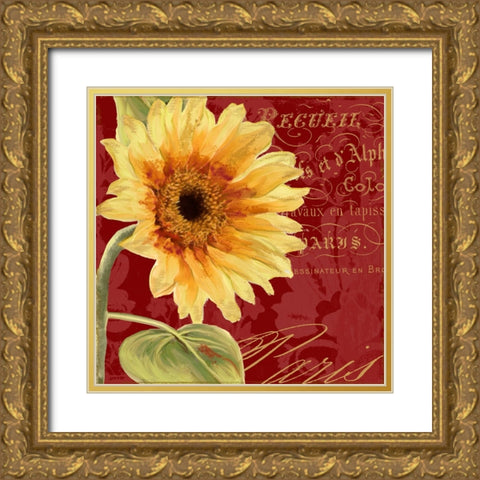 Ete IV Gold Ornate Wood Framed Art Print with Double Matting by Sasha